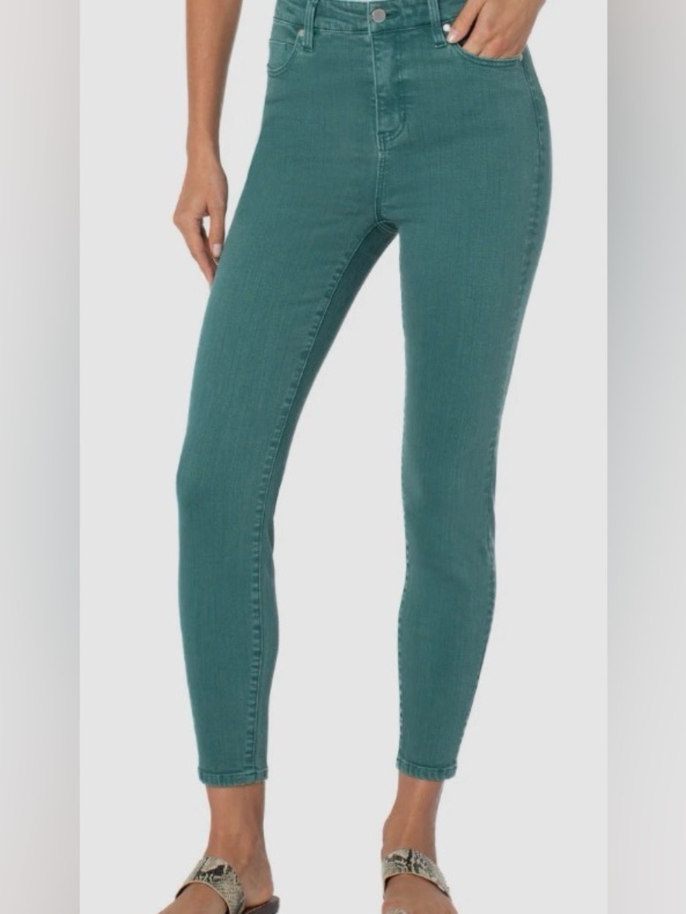 Liverpool Women's Green Skinny Jeans